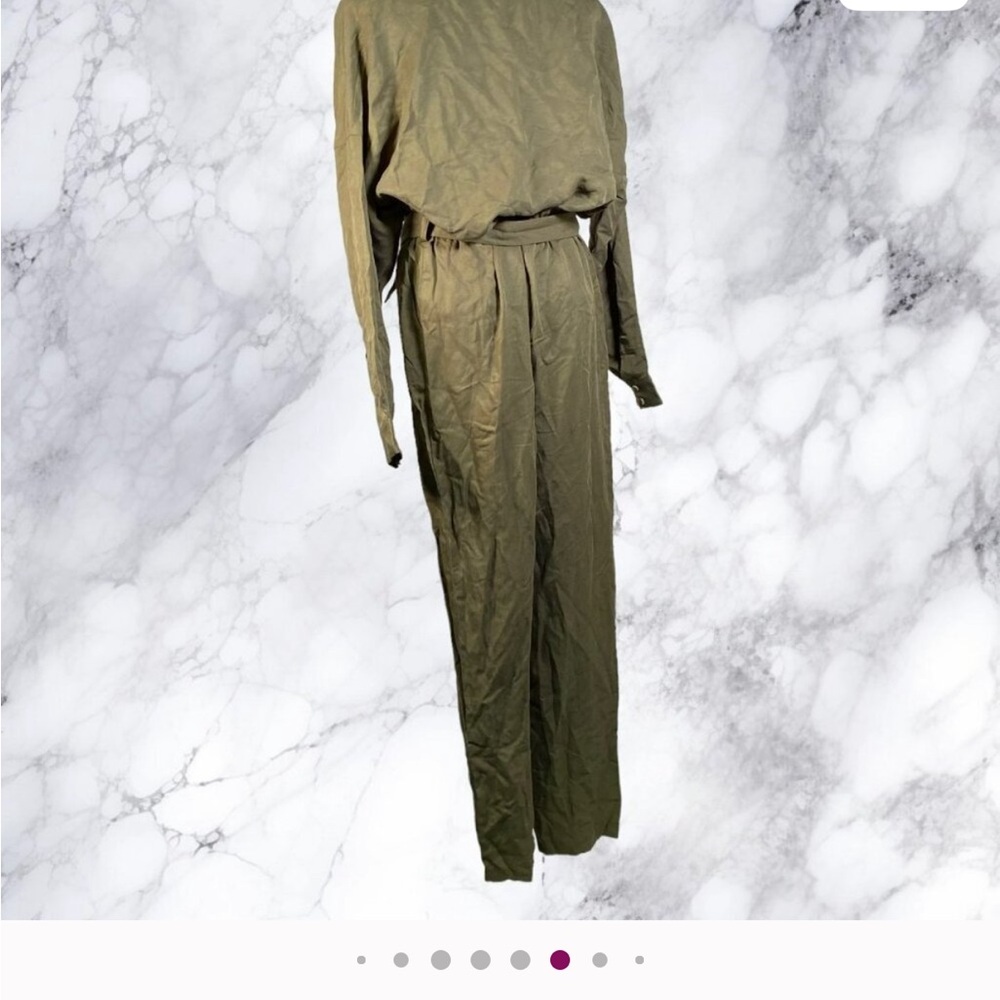 L'Academie Reed Jumpsuit in Green - Picture 9 of 10